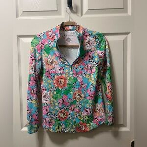 G Lifestyle 3/4 Zip Women’s Golf Shirt with Sun protection and wicking. Size XS